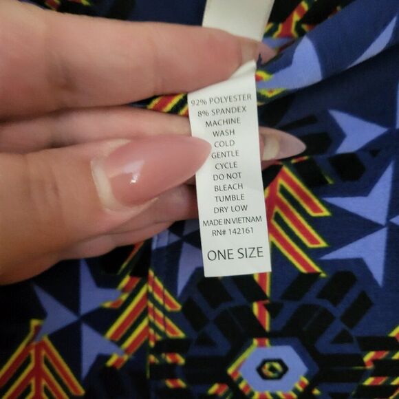 LuLaRoe Blue Arrow Leggings - Picture 5 of 5